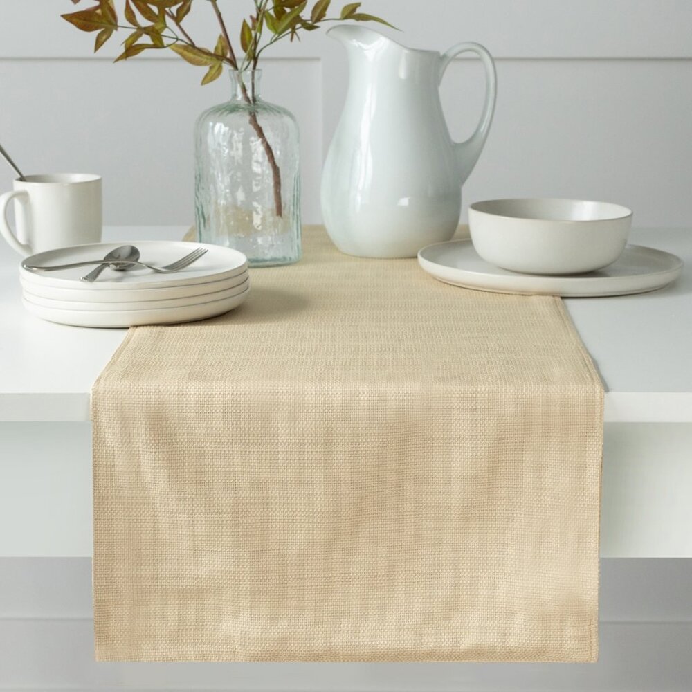 Benson Mills Madison Solid Table Runner 16 X 80 - Birch